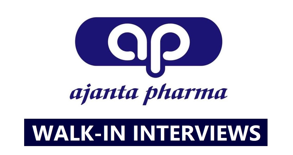 Ajanta Pharma Limited - Walk-Ins for B Sc, M Sc, B Pharm, M Pharm, D Pharm, 10th, 12th, ITI, Diploma Candidates on 26th Jan' 2025