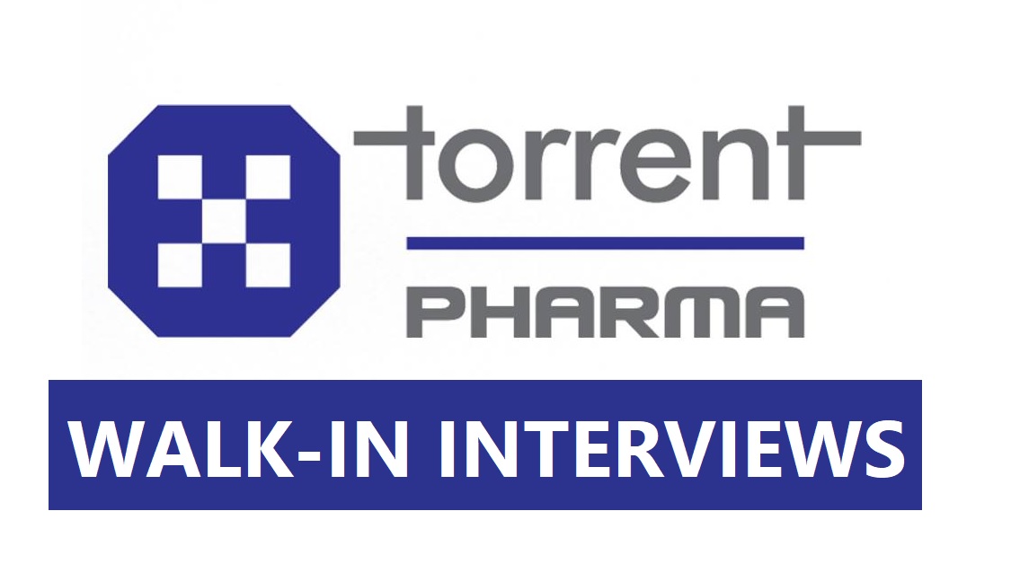 Torrent Pharma - Walk-In Interviews on 9th Feb' 2025